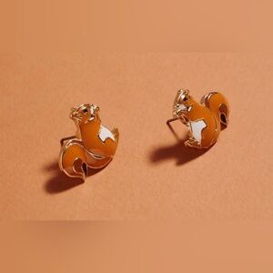 🆕 🐿️ New York, Squirrel Enamel Stud Earrings 0.75